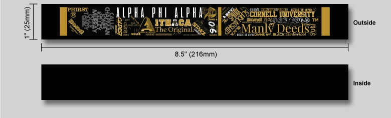 Custom Alpha Phi Alpha Ice Cold Design Bracelet
