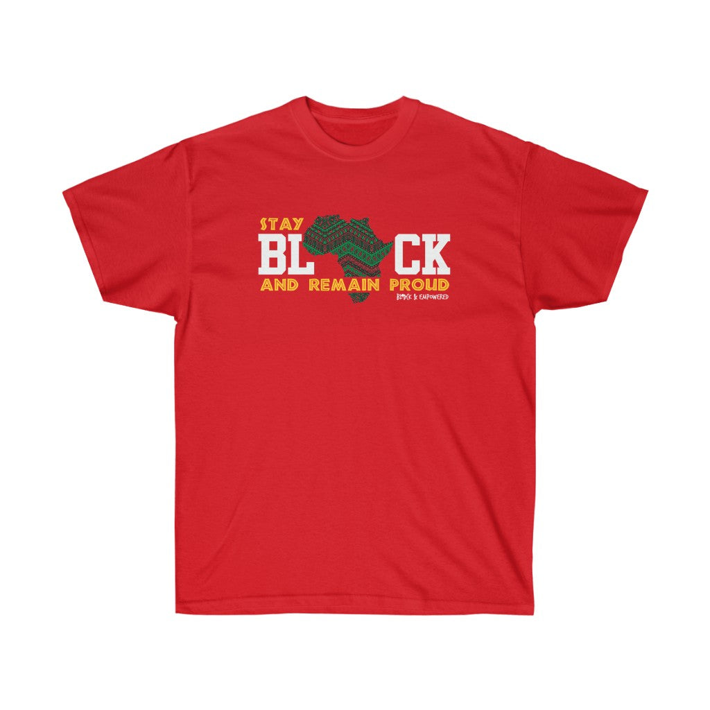 Black - Africa - Cotton Crew Tee