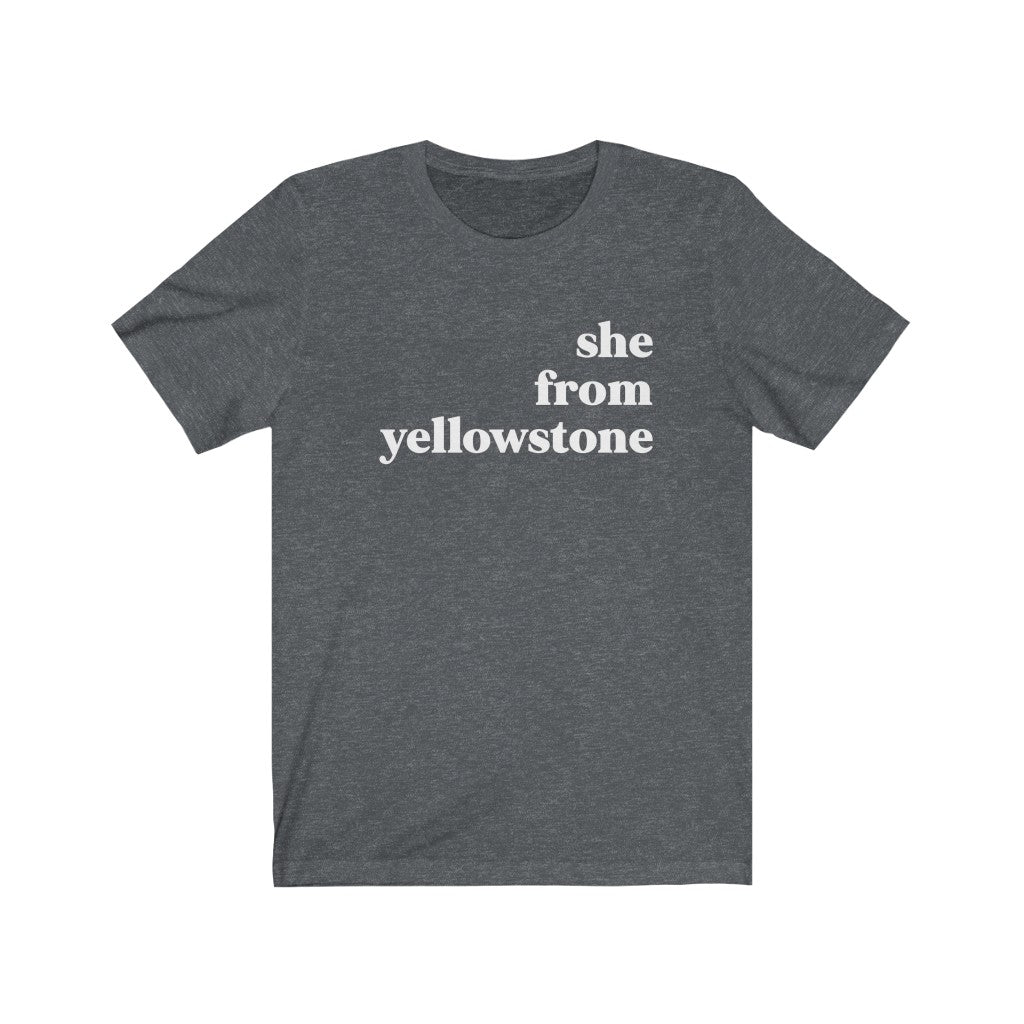 She From Yellowstone - Unisex Jersey Short Sleeve Tee