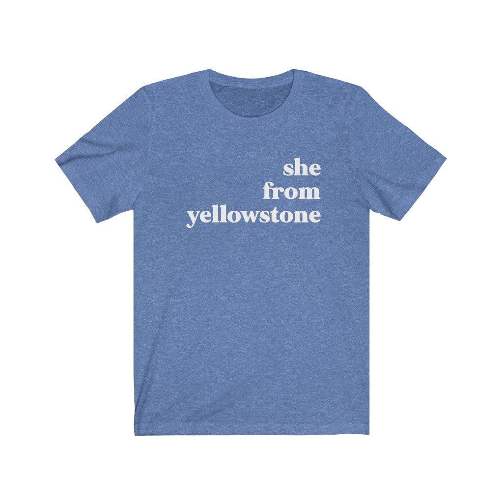She From Yellowstone - Unisex Jersey Short Sleeve Tee