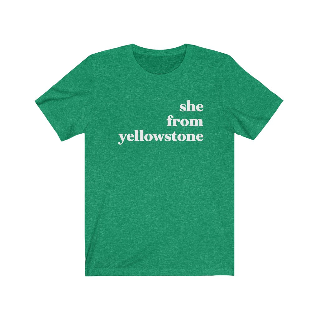 She From Yellowstone - Unisex Jersey Short Sleeve Tee