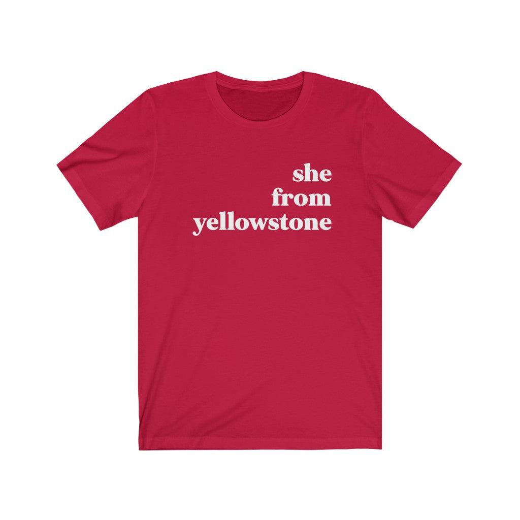 She From Yellowstone - Unisex Jersey Short Sleeve Tee