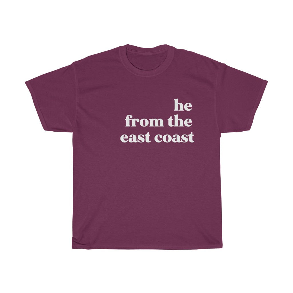 He From the East Coast - Unisex Heavy Cotton Tee