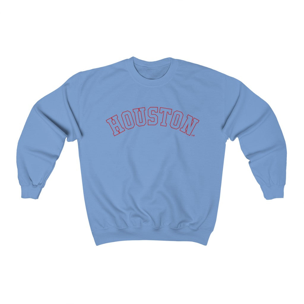 Houston (Red) - Crewneck Sweatshirt