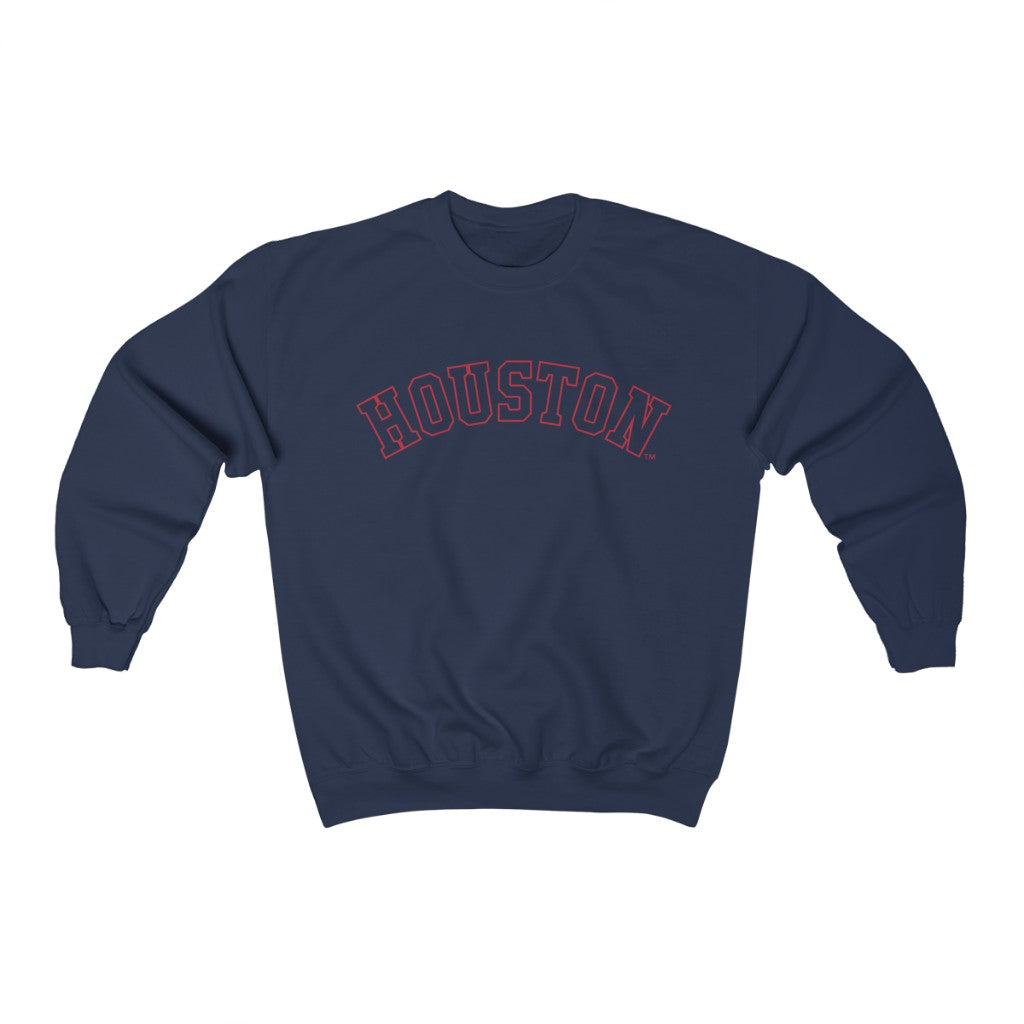 Houston (Red) - Crewneck Sweatshirt