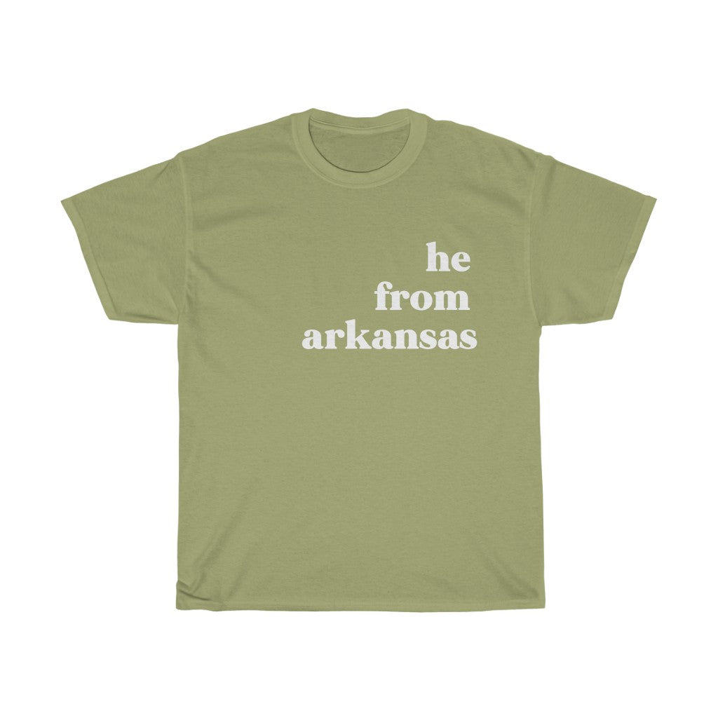 He From Arkansas - Heavy Cotton Tee