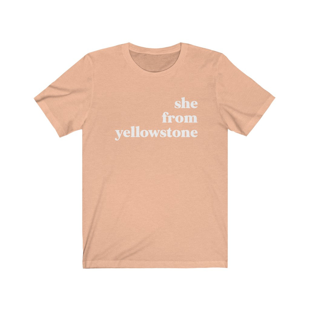 She From Yellowstone - Unisex Jersey Short Sleeve Tee