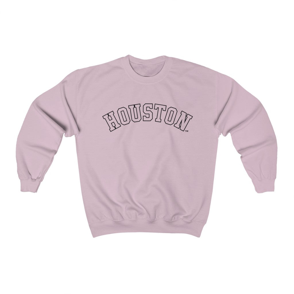 Houston (Black) - Crewneck Sweatshirt