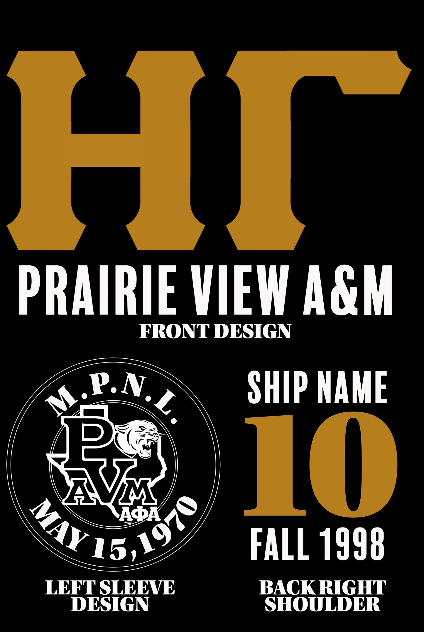 Custom Eta Gamma Founders’ Crewneck/Long Sleeve Tee/SS Hoodie