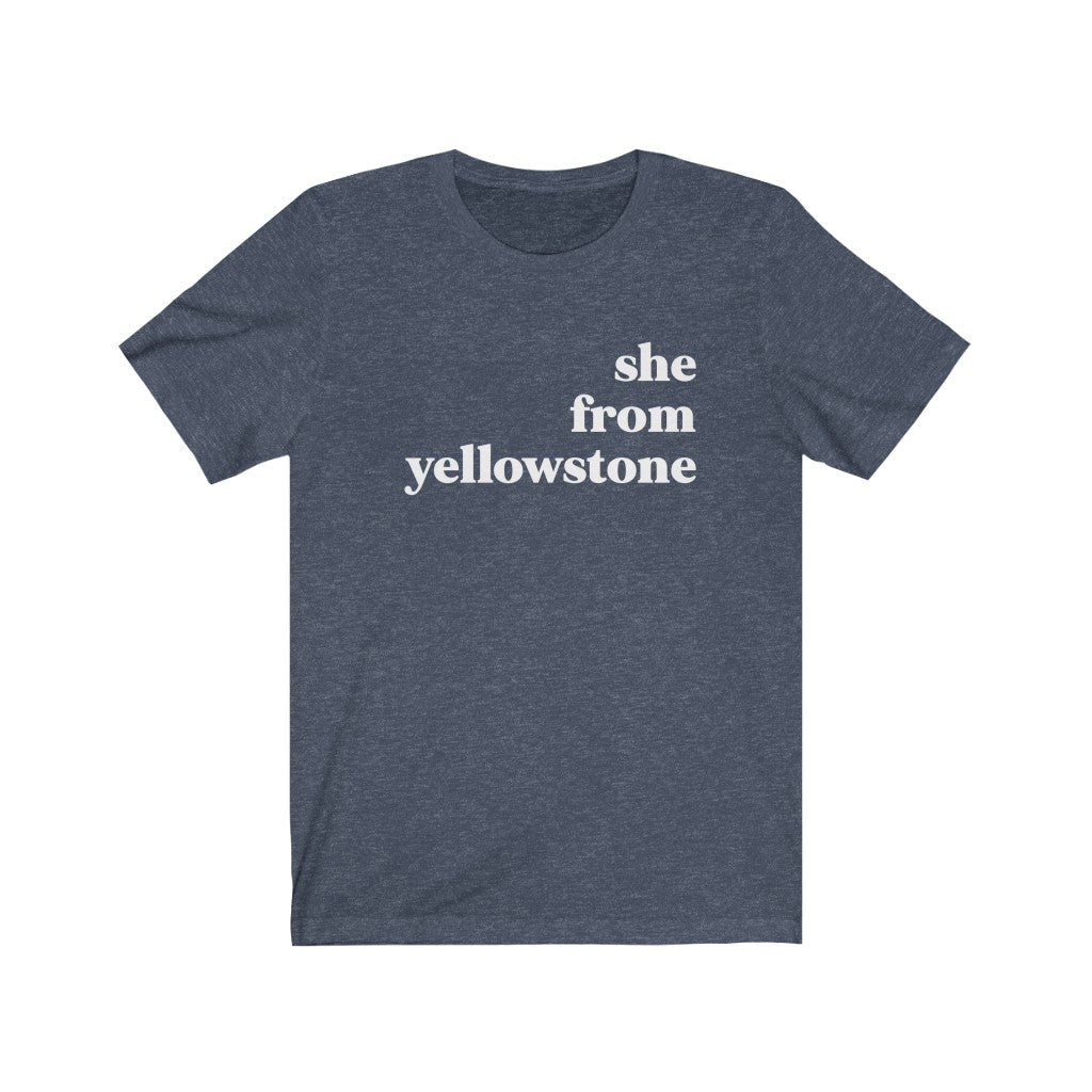 She From Yellowstone - Unisex Jersey Short Sleeve Tee