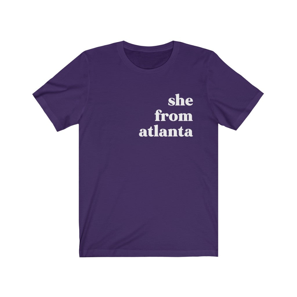 She From Atlanta - Unisex Jersey Short Sleeve Tee