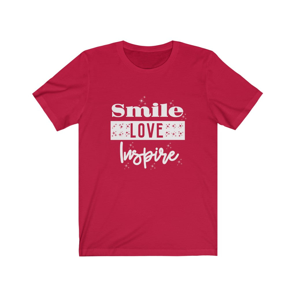 Smile Love Inspire Unisex Jersey Short Sleeve Tee
