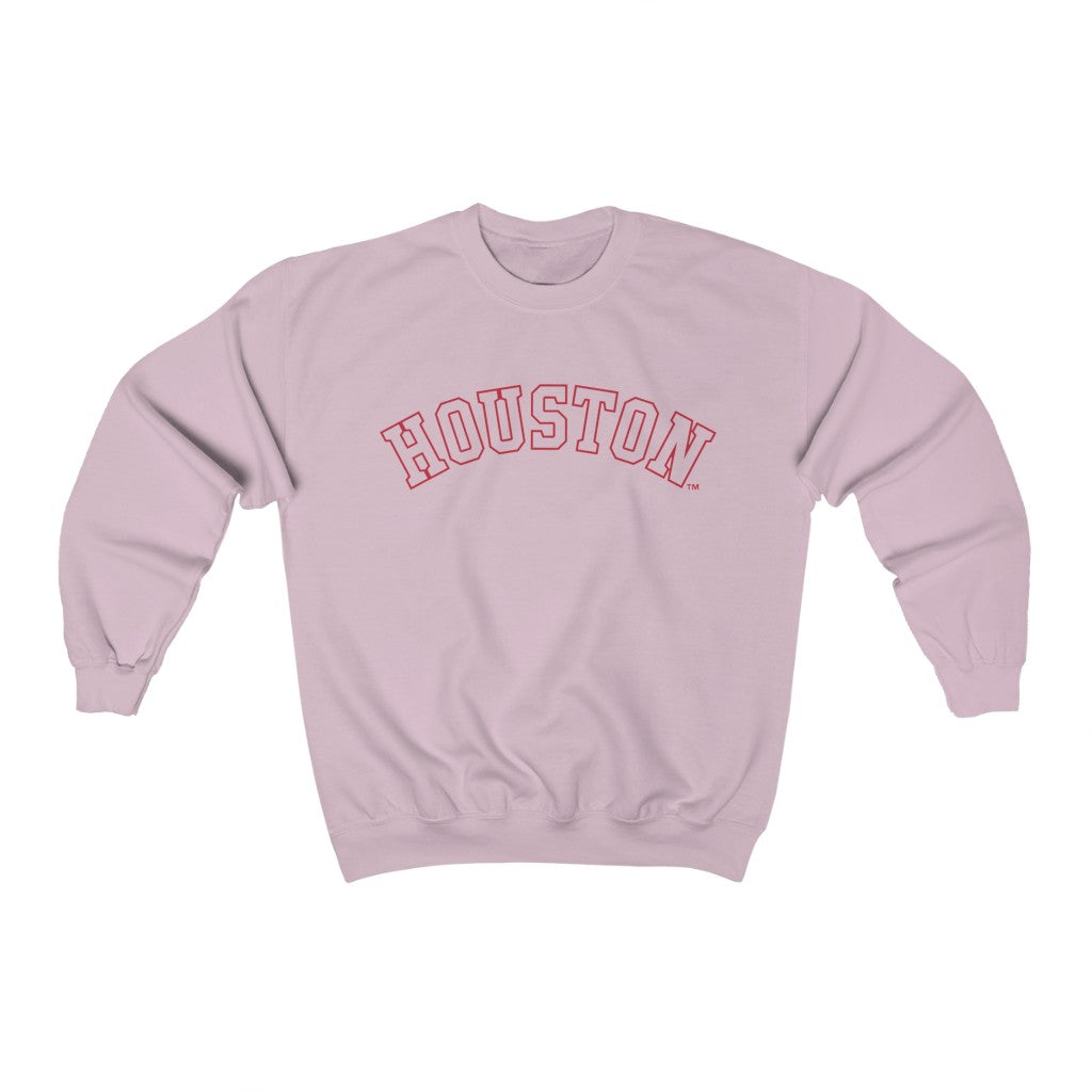 Houston (Red) - Crewneck Sweatshirt