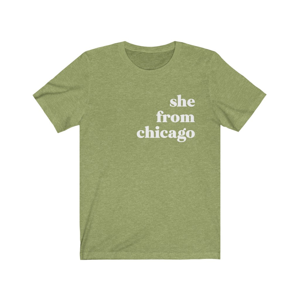 She From Chicago - Unisex Jersey Short Sleeve Tee