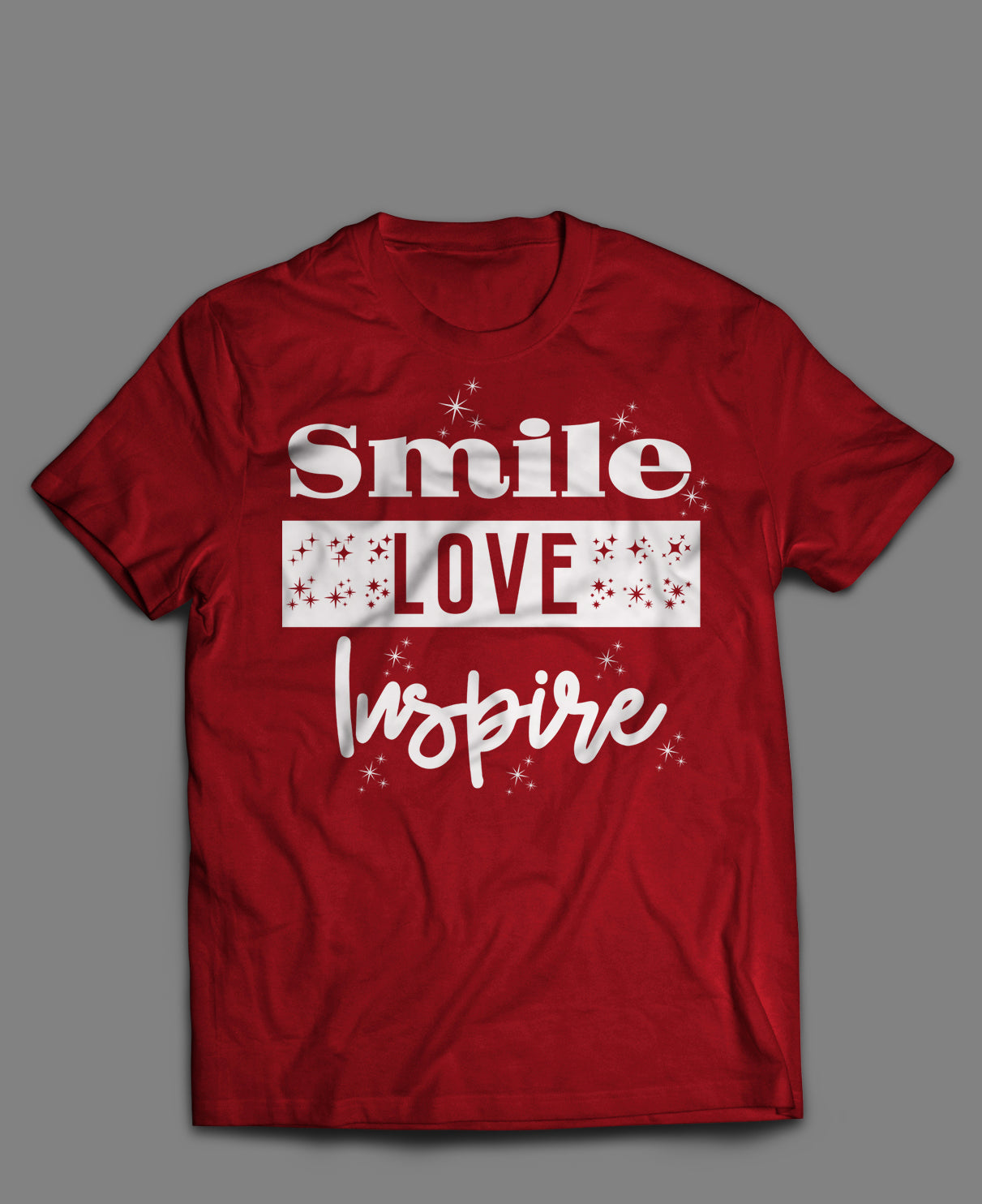 Smile. Love. Inspire - Red Short Sleeve