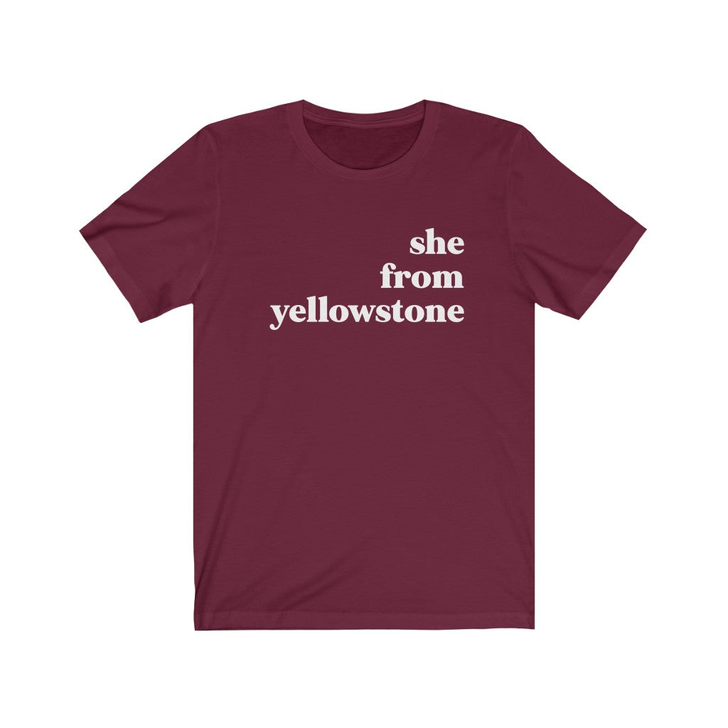 She From Yellowstone - Unisex Jersey Short Sleeve Tee